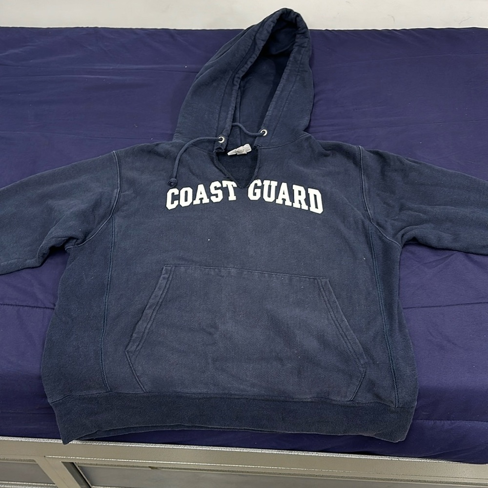 Champion Coast Guard Sweatshirt - cut at the neck